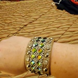 Rhinestone and Swarovski crystal bracelet